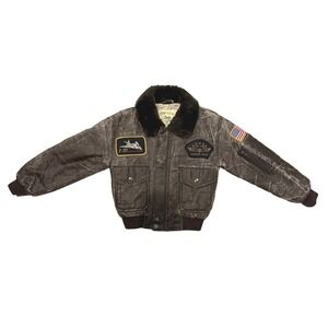 Kids Top Gun Maverick Fighter Pilot Bomber Jacket Rothco F-117 Stealth X-Small
